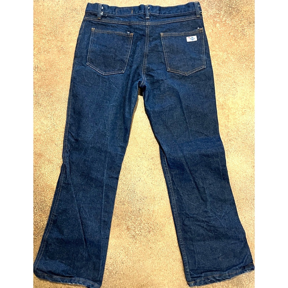 National Safety Apparel Flame Resistant Boot Cut Denim Jeans Women 6 x 28" Short